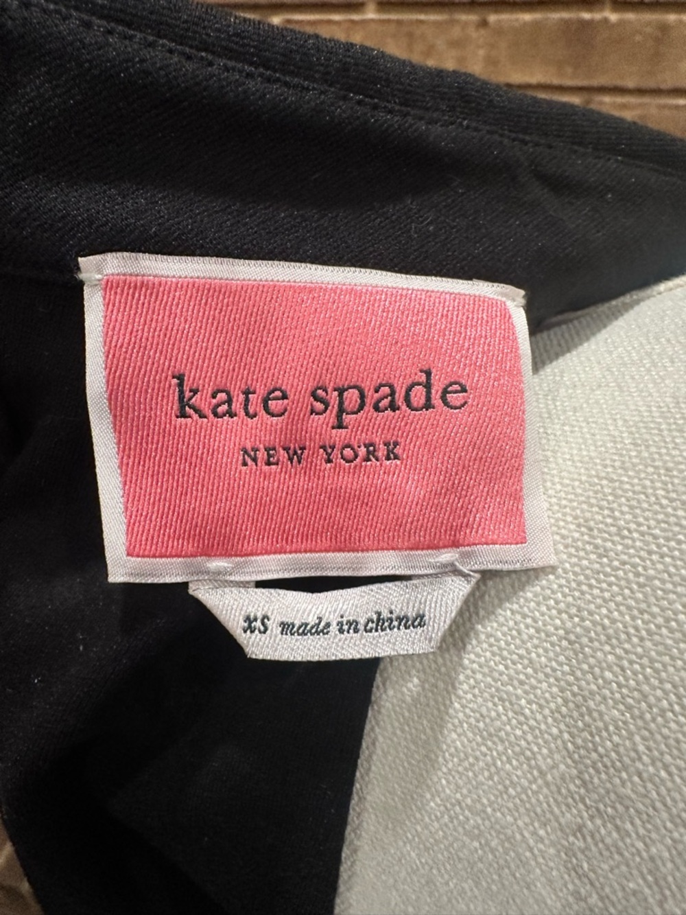 Kate Spade Pearl Rhinestone Embellished Collar Ponte Dress XS Chic - Picture 11 of 11
